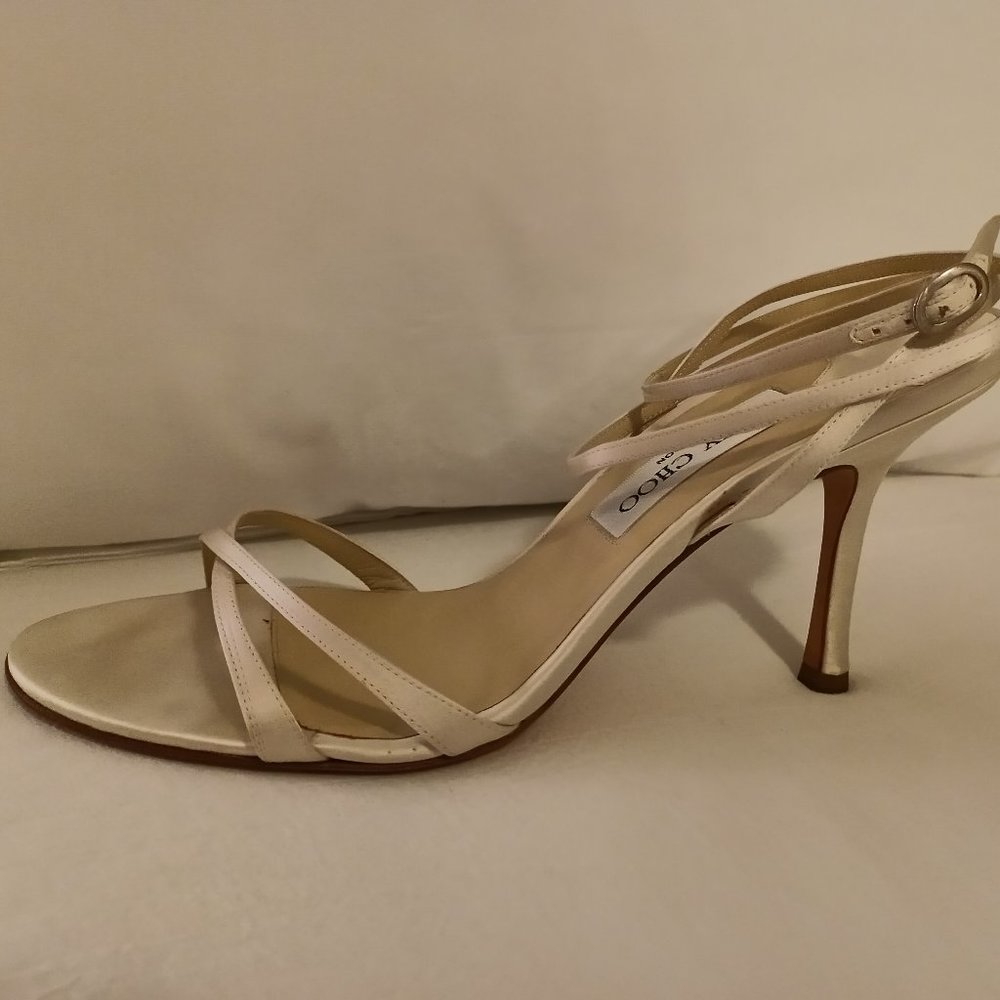 Jimmy Choo Juliet Bridal Shoes (Ivory), size 9